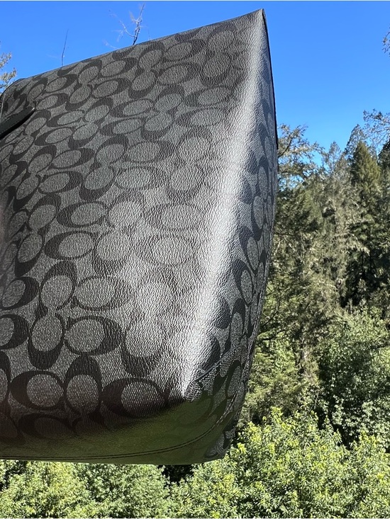 COACH City Tote Silver/Graphite/Black AUTHENTIC NWT - Picture 5 of 9